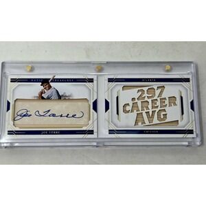 2020 Panini National Treasures - Cut Signature Material Booklets Joe Torre #/5